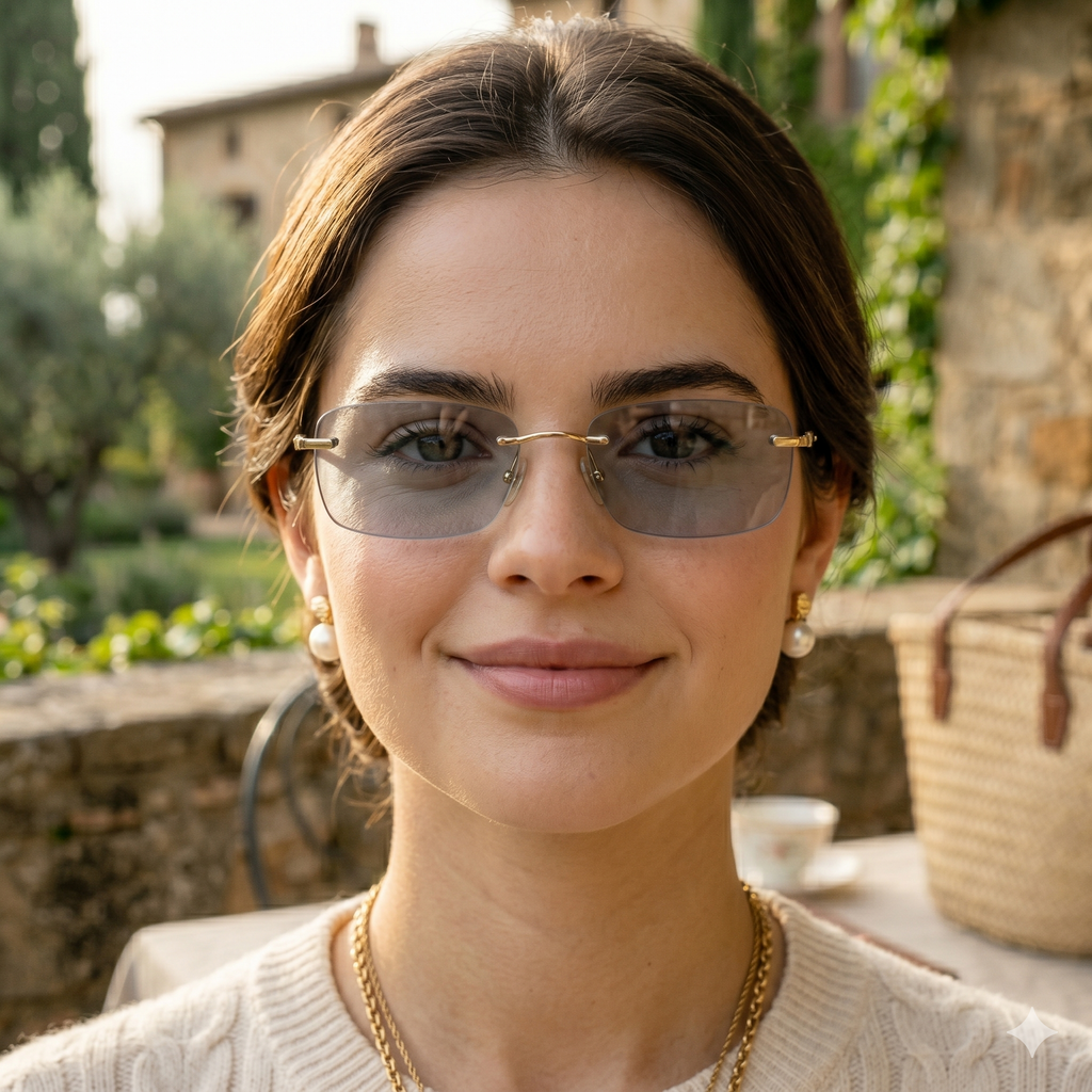 GIGI Zenith F6593-2| Armazón de Titanio Rectangular (Black Gold) Mediano