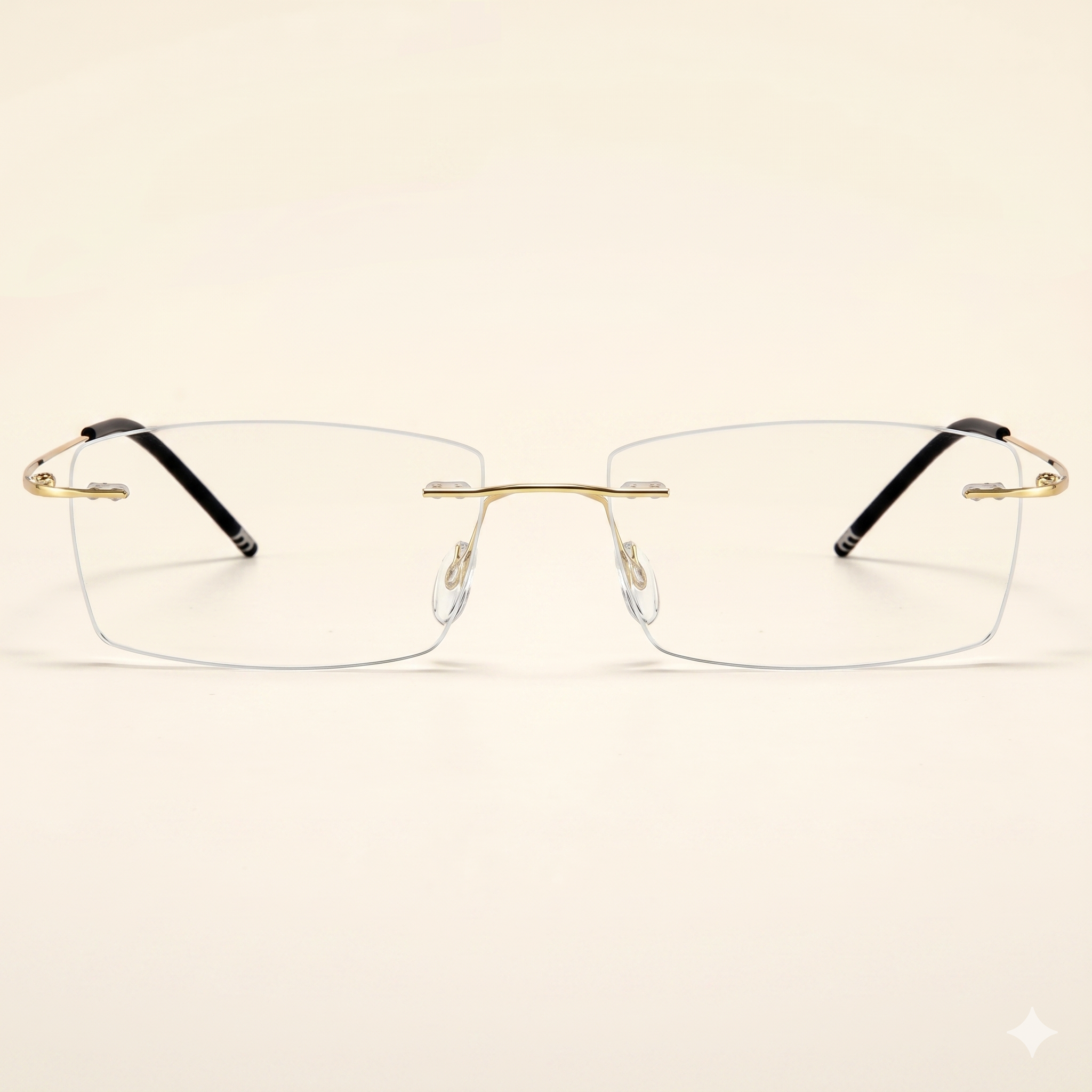 GIGI Zenith F6593-2| Armazón de Titanio Rectangular (Black Gold) Mediano