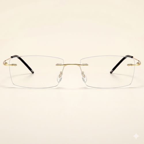 GIGI Zenith F6593-2| Armazón de Titanio Rectangular (Black Gold) Mediano